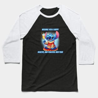 Happy New Year Stitch Baseball T-Shirt